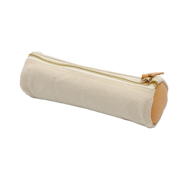 Silinder Metal Zipper Pencil Case