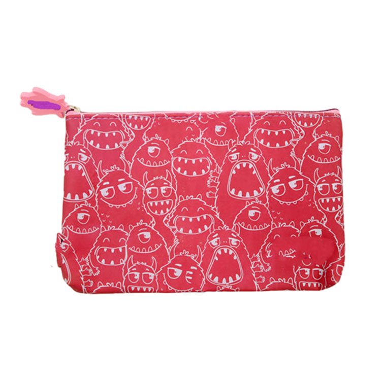 Dicithak Monster Face Kulit Pencil Case